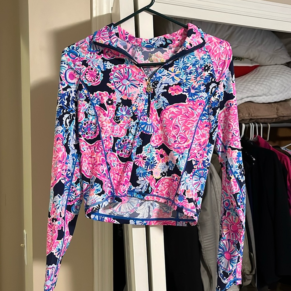 Lilly Pulitzer cropped Luxletic Sunguard